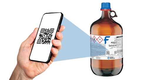 Fisher Chemical Labels Deliver CofA + SDS Via QR Codes
