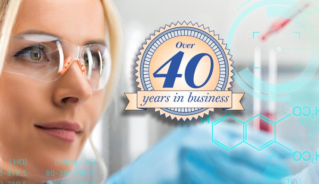 Globe Scientific 40 years in business