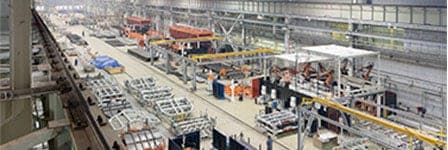 An industrial manufacturing facility