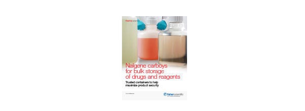 Nalgene Carboys for Bulk Storage of Drugs and Reagents