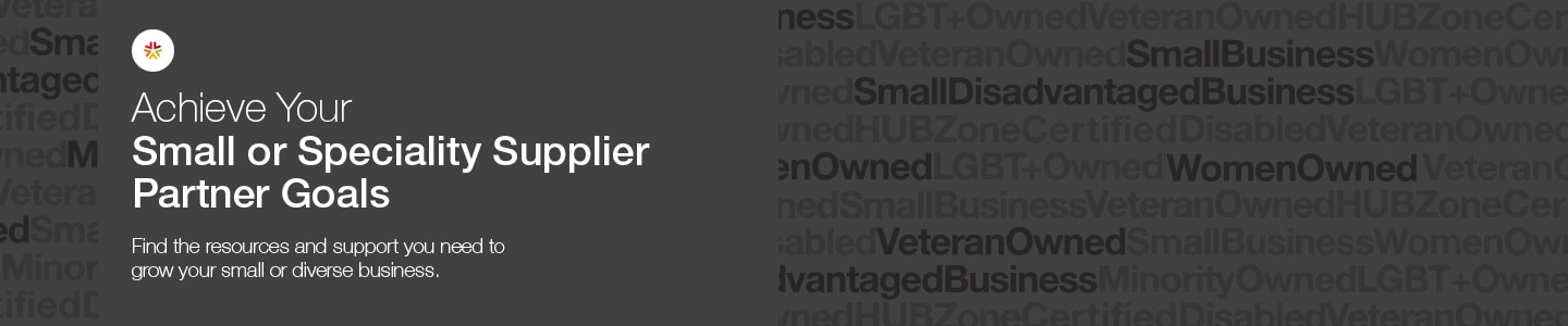 Become a Small or Speciality Supplier Partner