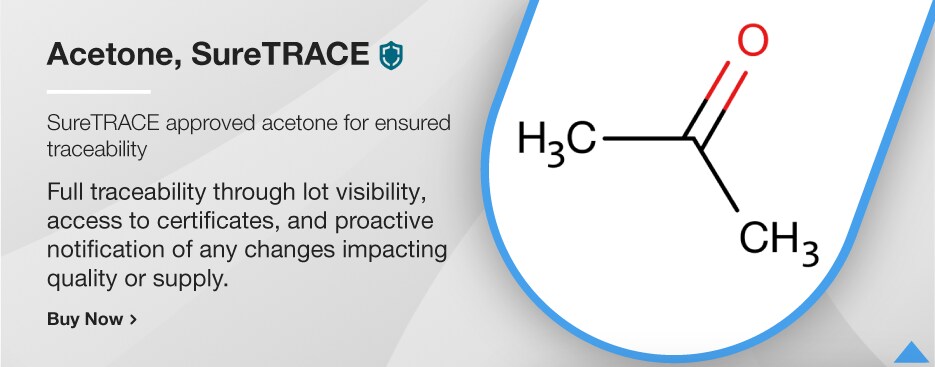 Acetone, SureTRACE Acetone, SureTRACE