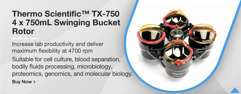 Thermo Scientific™ TX-750 4 × 750mL Swinging Bucket Rotor