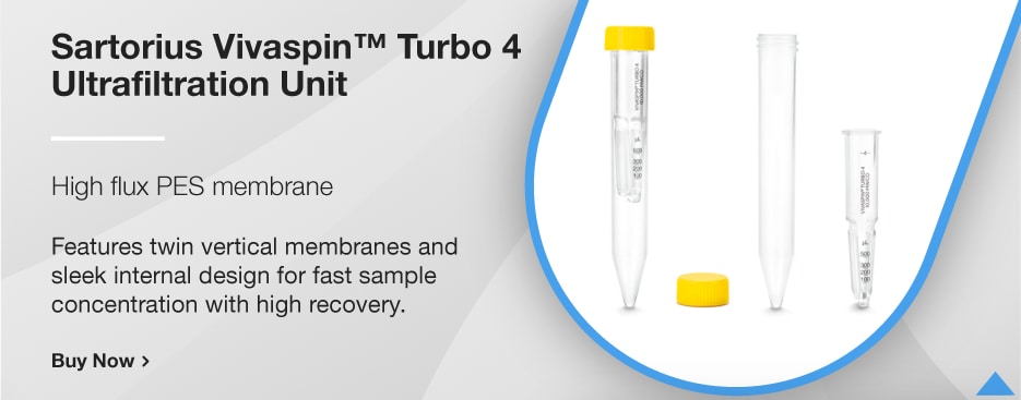 Sartorius Vivaspin™ Turbo 4 Ultrafiltration Unit Sartorius Vivaspin™ Turbo 4 Ultrafiltration Unit