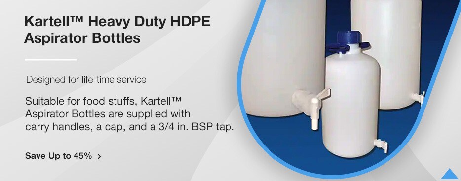 Kartell™ HDPE, Heavy Duty Aspirator Bottles Kartell™ HDPE, Heavy Duty Aspirator Bottles