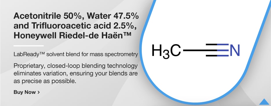 Acetonitrile 50%, Water 47.5 % and Trifluoroacetic acid 2.5%, Honeywell Riedel-de Haën™