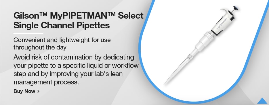 Gilson™ MyPIPETMAN™ Select Single Channel Pipettes