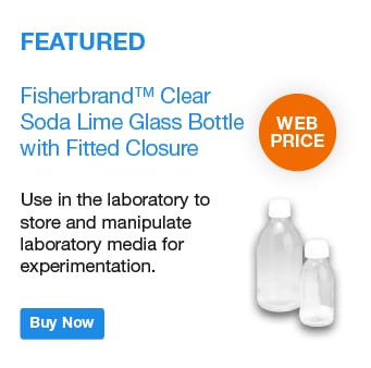 Fisherbrand™ Clear Soda Lime Glass Bottle with Fitted Closure